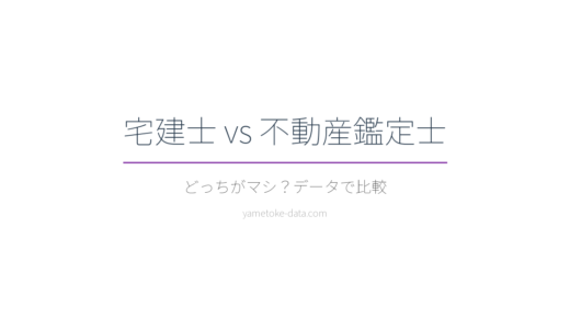 宅建士と不動産鑑定士どっちを目指す？年収・コスト・難易度を比較
